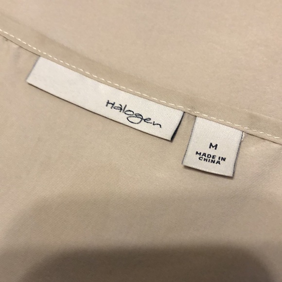 💙HALOGEN SLEEVELESS RAYON/SILK BLOUSE - Picture 6 of 7